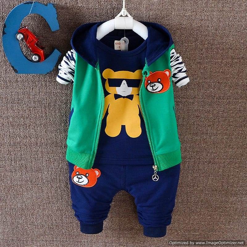 Bear Style Jacket with Shirt and Trouser Winter Stuff - Elite Kids