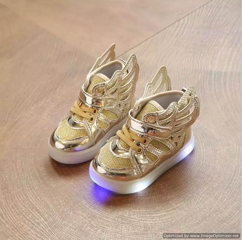 Flashing Lights Stylish Wings Shoes - Elite Kids