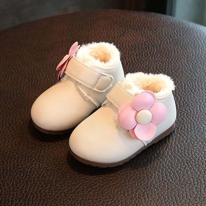 Baby snow Flower shoes unique style winter shoes For girls - Elite Kids
