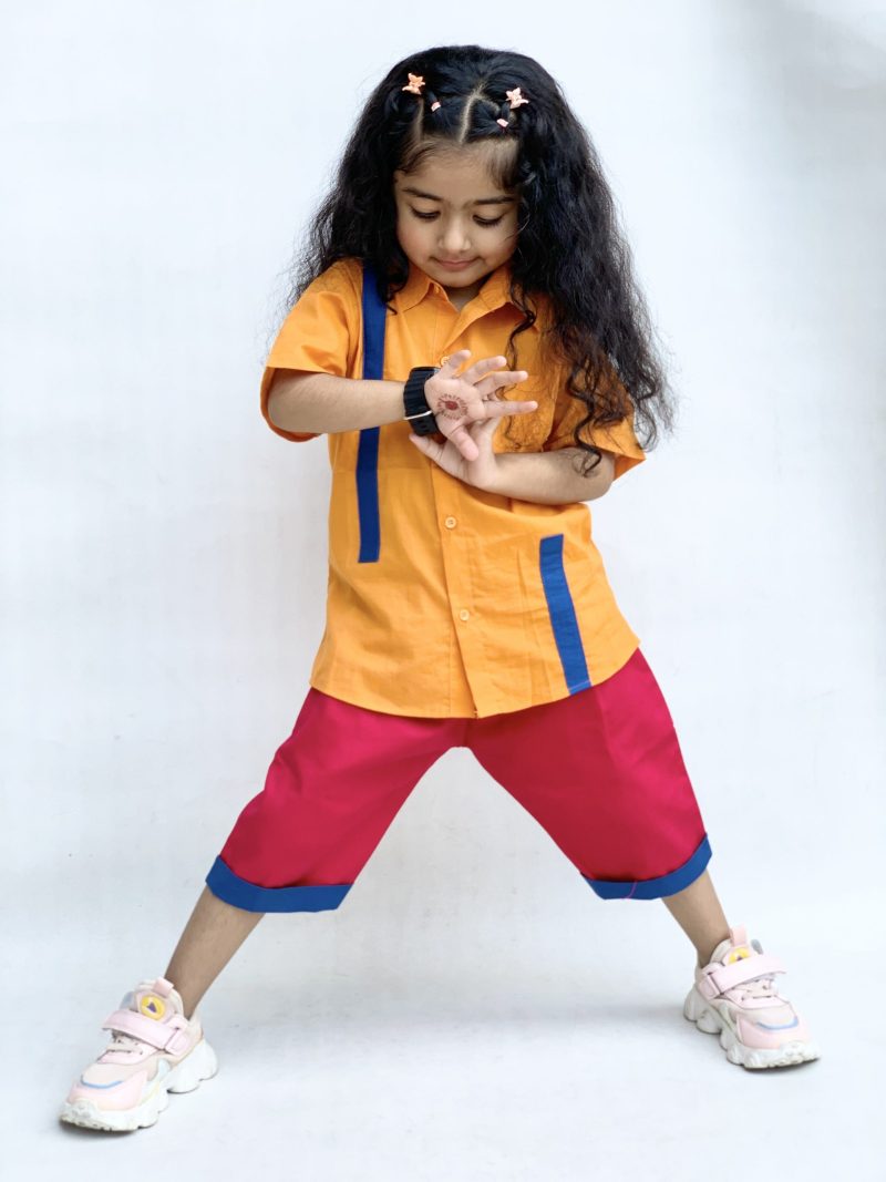 Casual style cotton shirts and shorts for girls and boys - Image 10