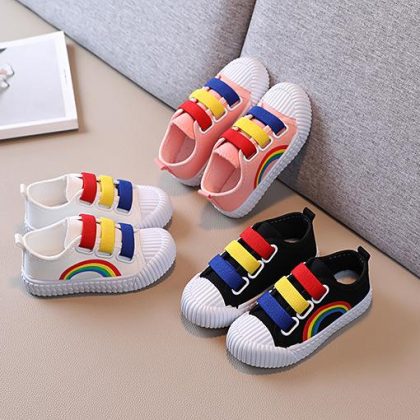 Rainbow shoes print style shoes for boys and girls